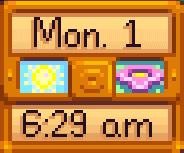 《星露谷物语》每分钟时间变化MOD