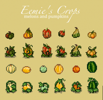 《星露谷物语》更多的南瓜和甜瓜作物MOD