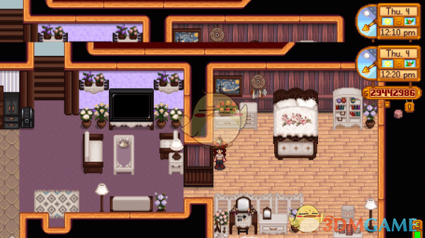 《星露谷物语》黑木奶油风家具包MOD