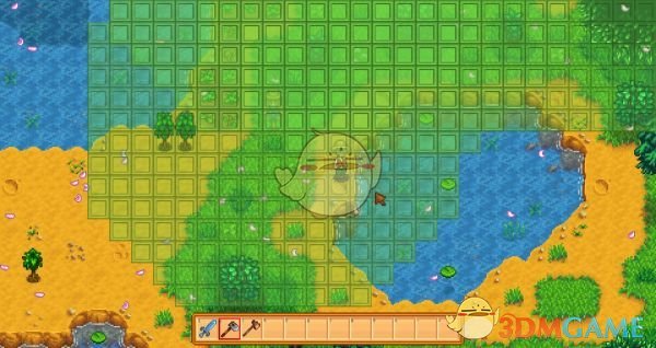 《星露谷物语》稻草人的范围标识功能MOD