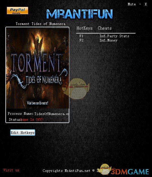 《折磨：扭蒙拉之潮》v1.0.2无限金钱团队属性修改器[MrAntiFun]