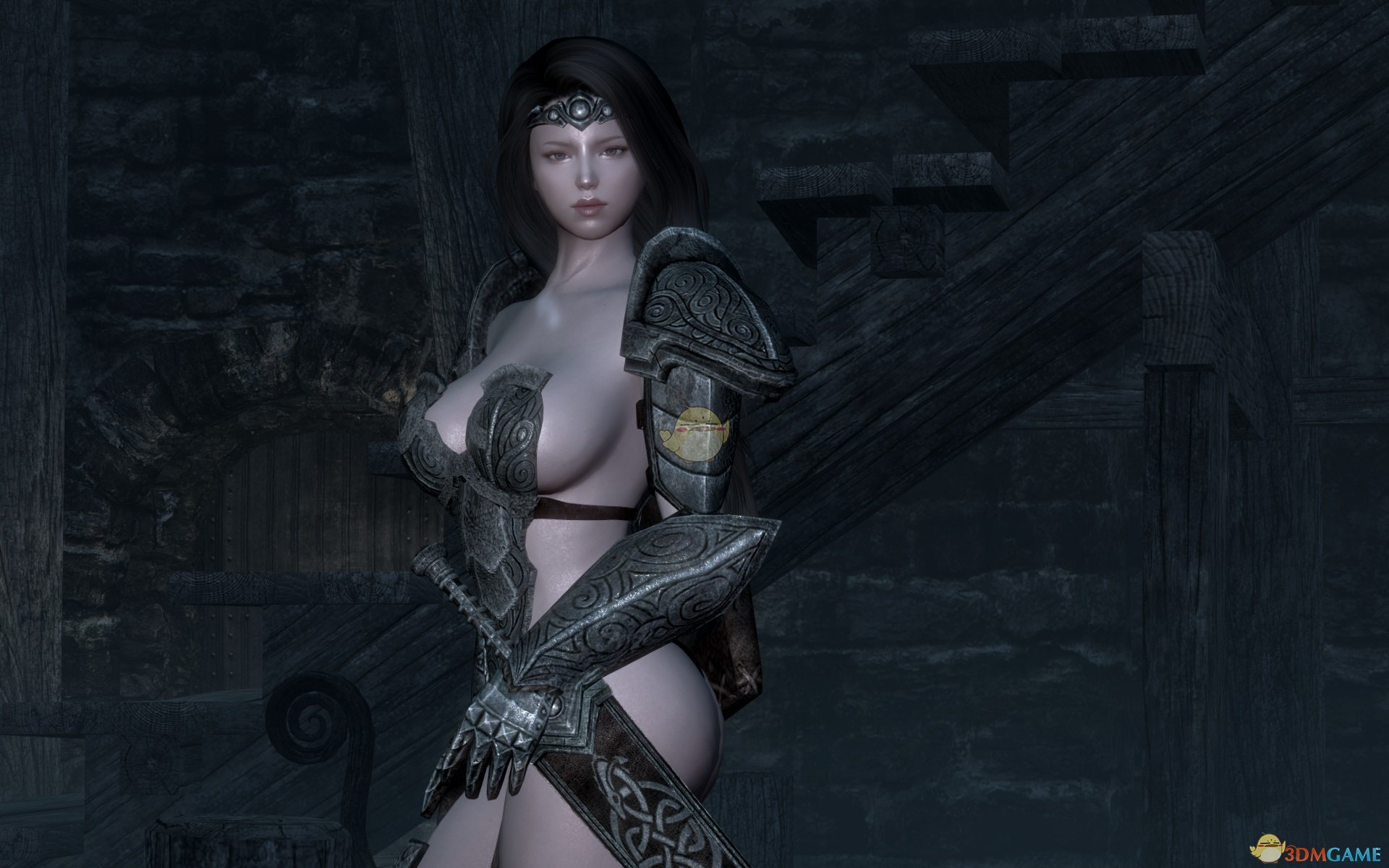 《上古卷轴5：天际》Blueberry性感长发女性独立随从MOD