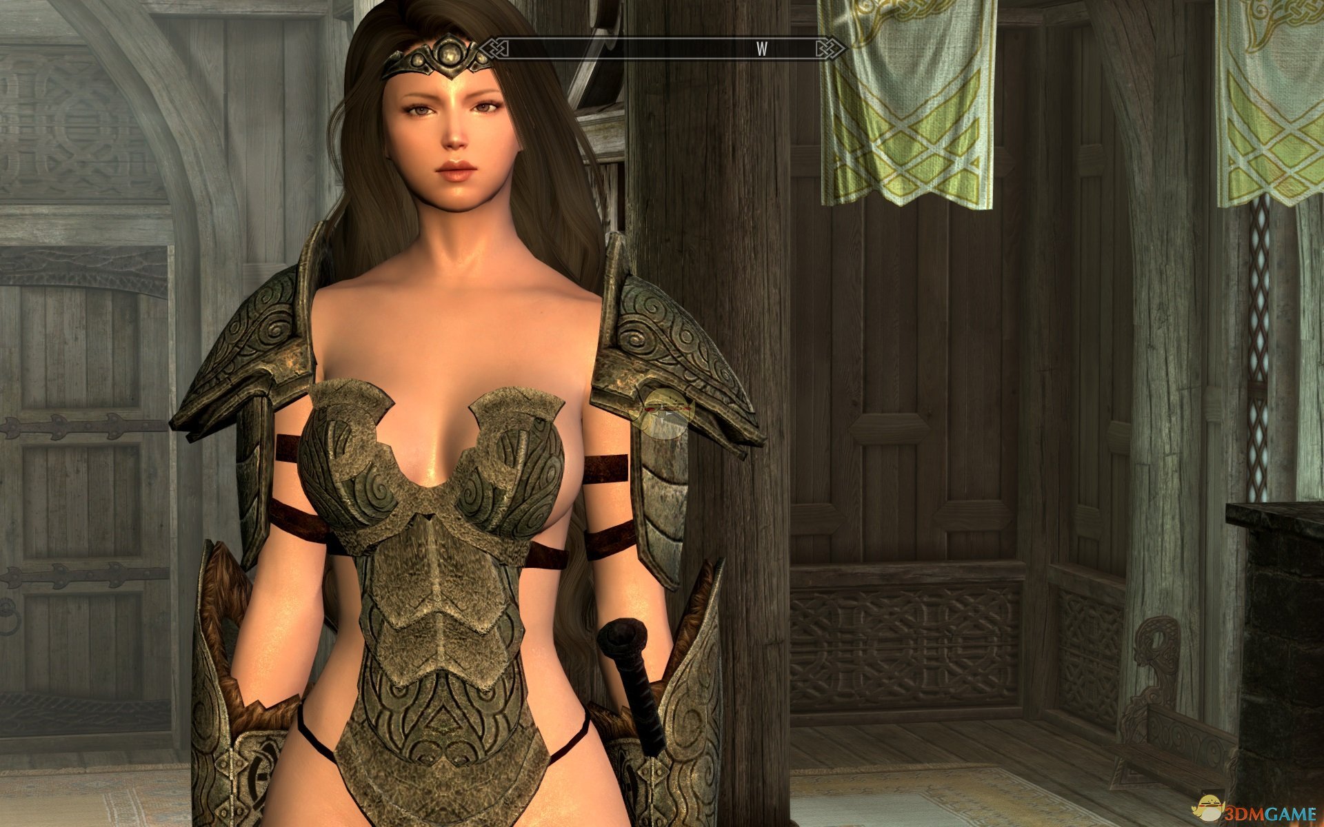 《上古卷轴5：天际》Blueberry性感长发女性独立随从MOD