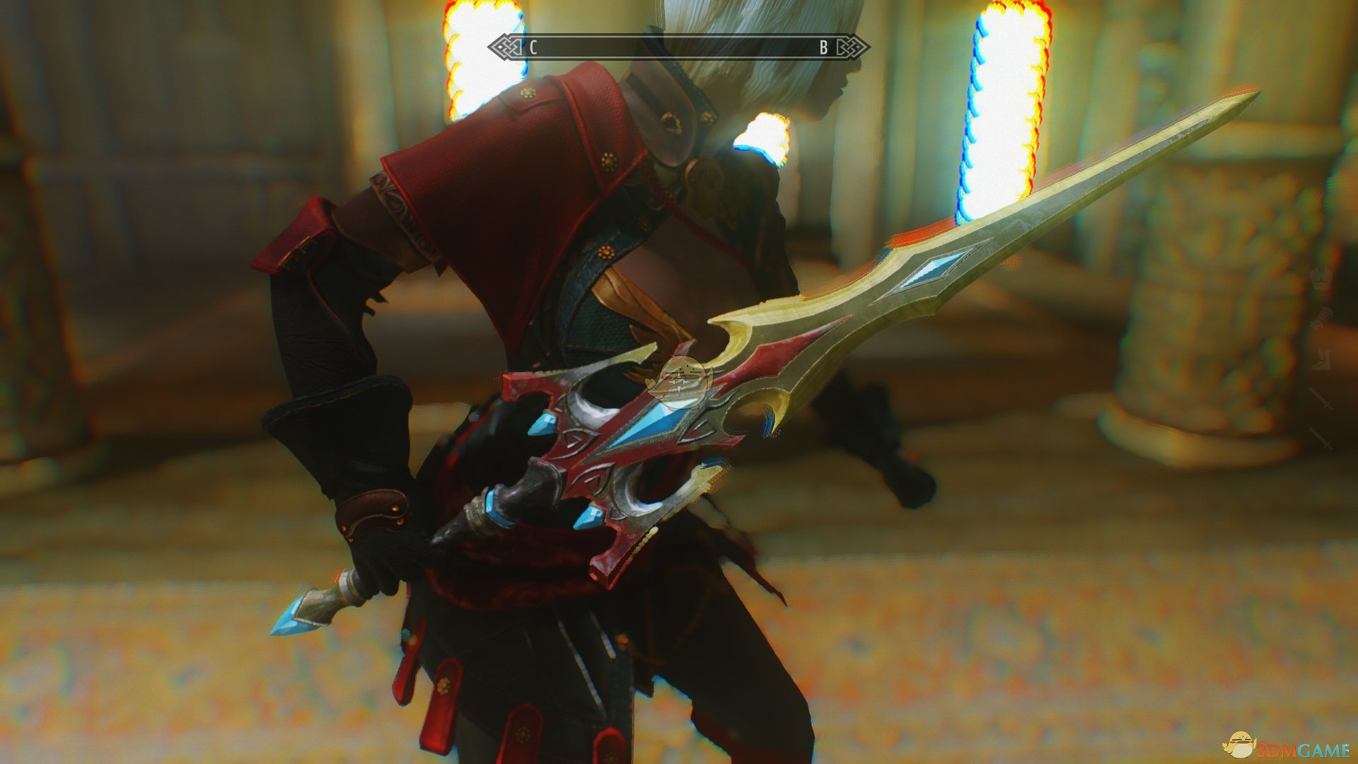 《上古卷轴5：天际》野蛮之刃双剑MOD