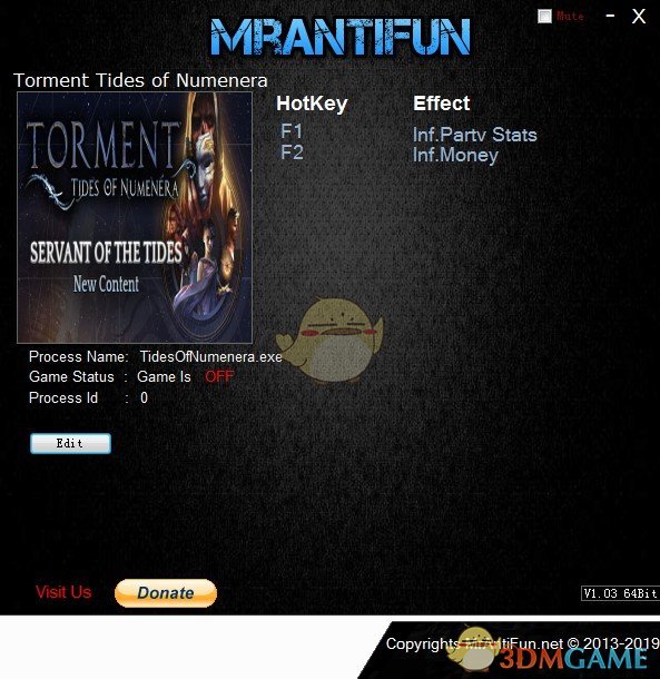 《折磨：扭蒙拉之潮》v1.1.0无限金钱团队属性修改器[MrAntiFun]