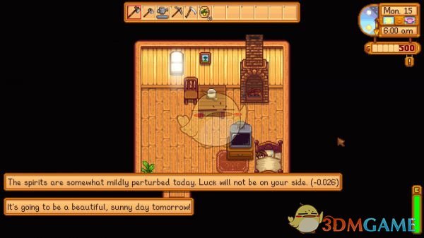《星露谷物语》每日天气运气消息提醒MOD