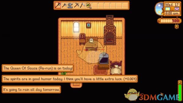 《星露谷物语》每日天气运气消息提醒MOD