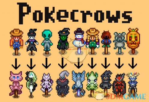 《星露谷物语》精灵宝可梦稻草人MOD