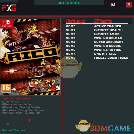 《RICO》v1.0八项修改器[FutureX]