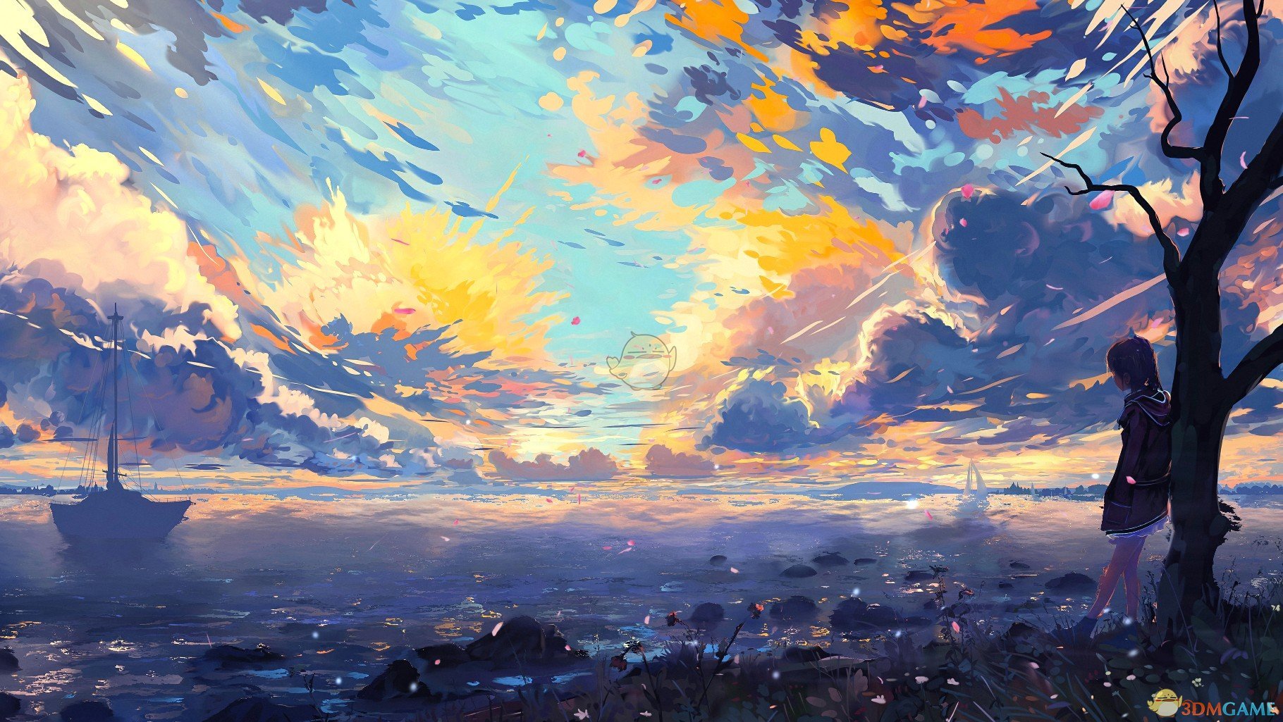 《Wallpaper Engine》海岸边的依树女孩动漫壁纸