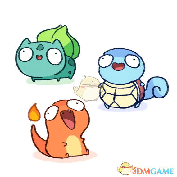 《Wallpaper Engine》傻萌宝可梦御三家动态壁纸