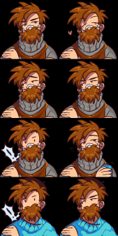 《星露谷物语》美式动漫画风角色肖像MOD