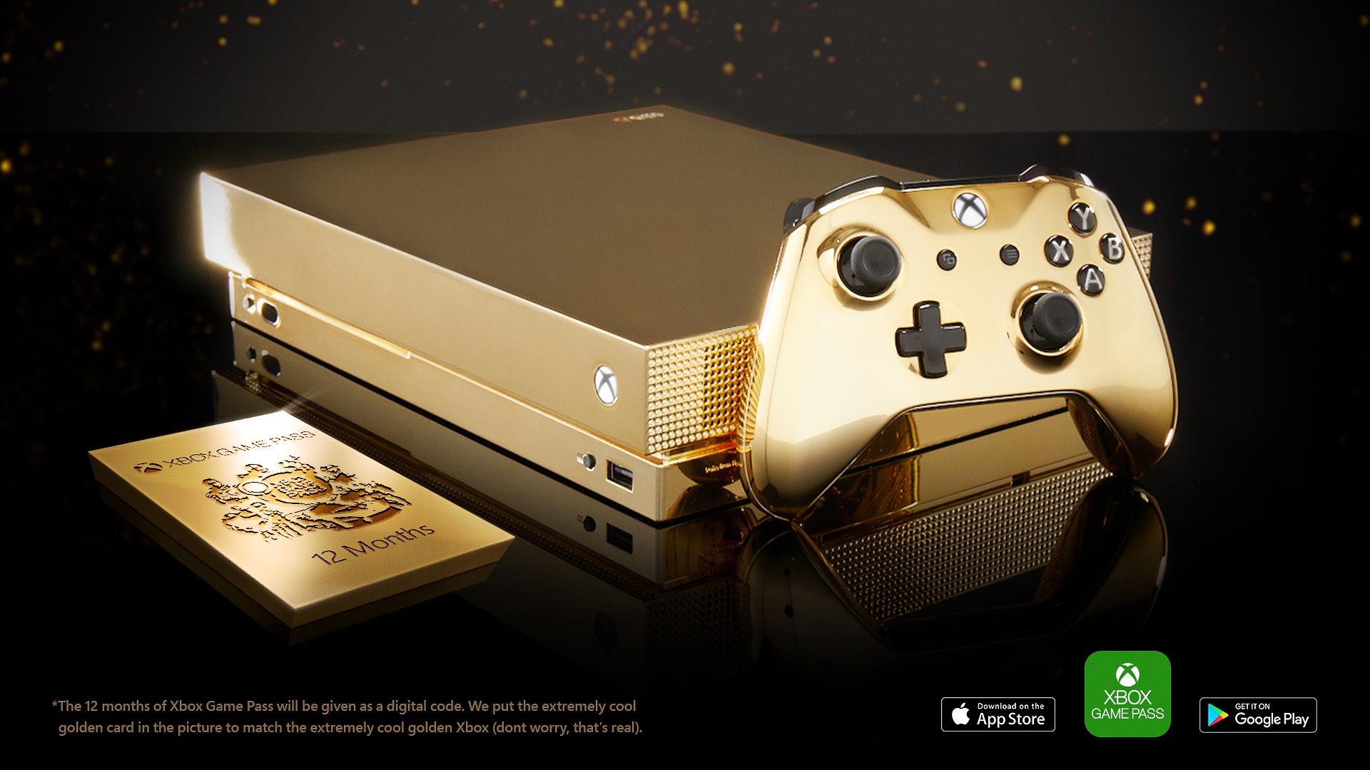 打造24K纯金Xbox One X！微软为推广APP下血本