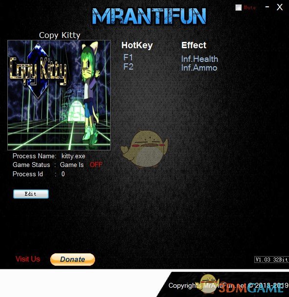 《复刻凯蒂猫》v1.0无限生命弹药修改器[MrAntiFun]
