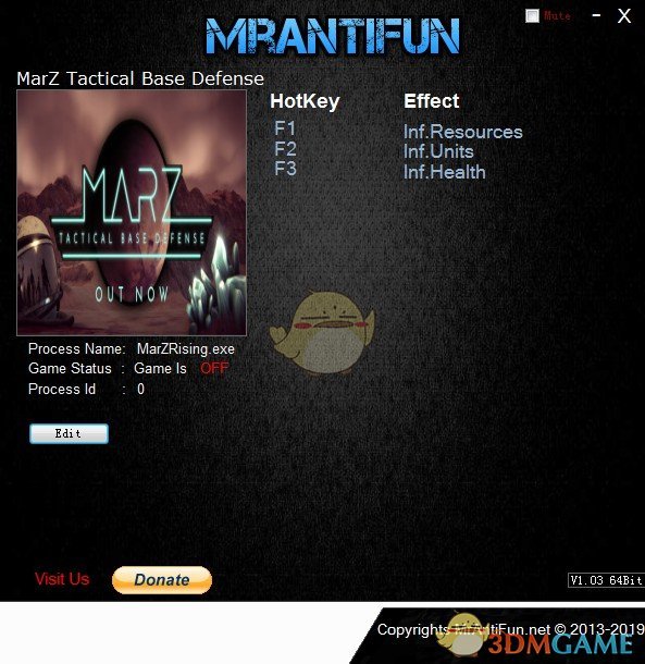 《火星Z：战术基地防御》v1.0三项修改器[MrAntiFun]