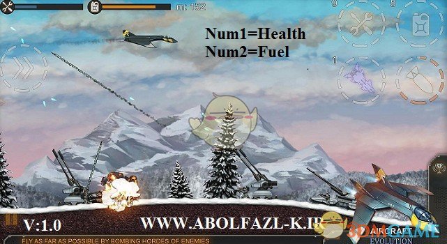 《飞机进化》v1.0无限生命燃料修改器[Abolfazl]