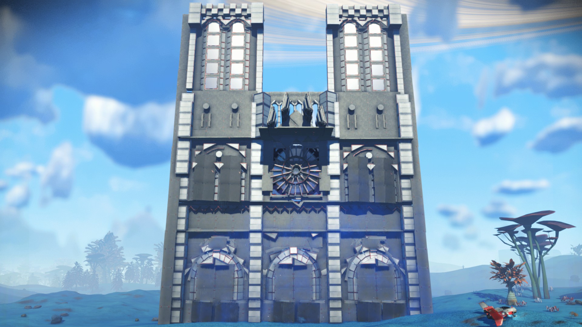 《无人深空》玩家在游戏中建造巴黎圣母院 好评不断