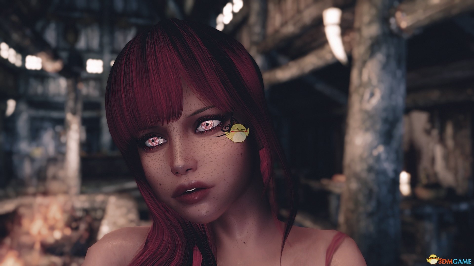 《上古卷轴5：天际》RiwenFire雀斑独立女性随从MOD
