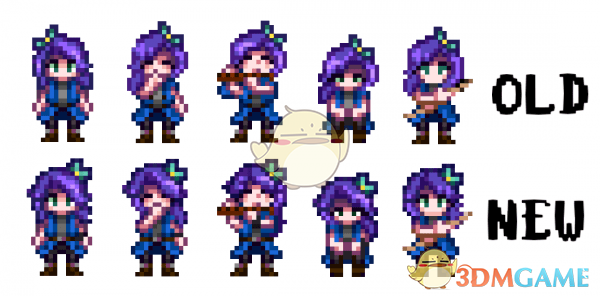 《星露谷物语》阿比盖尔 - 人物精灵微调MOD