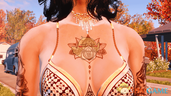 《辐射4》胸口与背后的性感纹身MOD