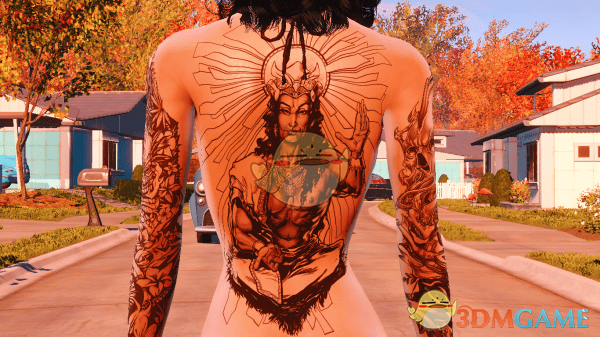 《辐射4》胸口与背后的性感纹身MOD