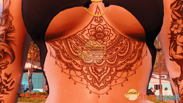 《辐射4》胸口与背后的性感纹身MOD