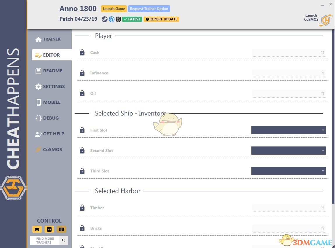《纪元1800》v2019.04.25十八项修改器[Cheat Happens]