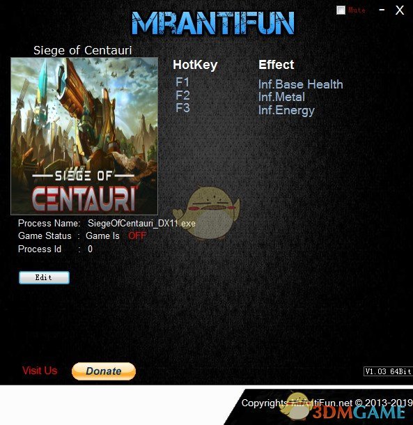 《半人马座围攻》v0.1.61759三项修改器[MrAntiFun]