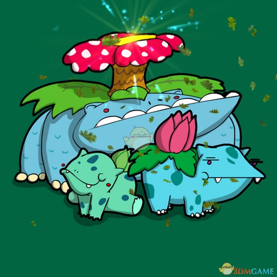 《Wallpaper Engine》抽象版妙蛙种子壁纸