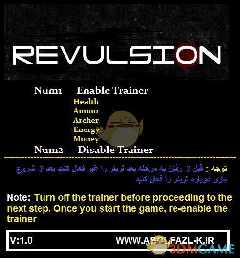 《剧变》v1.0五项修改器[Abolfazl]