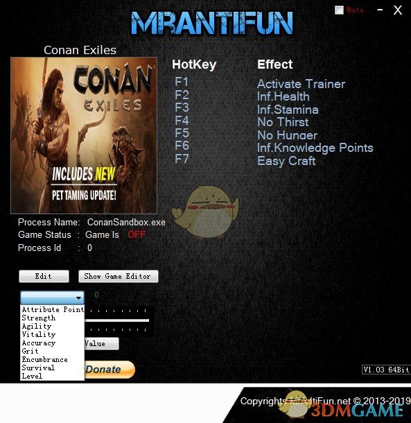 《流放者柯南》v2019.05.09十五项修改器[MrAntiFun]