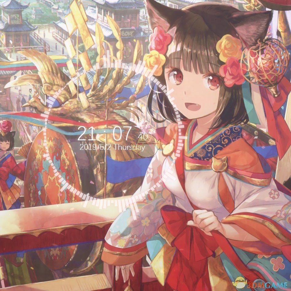 《Wallpaper Engine》炫彩中国风音乐响应桌面