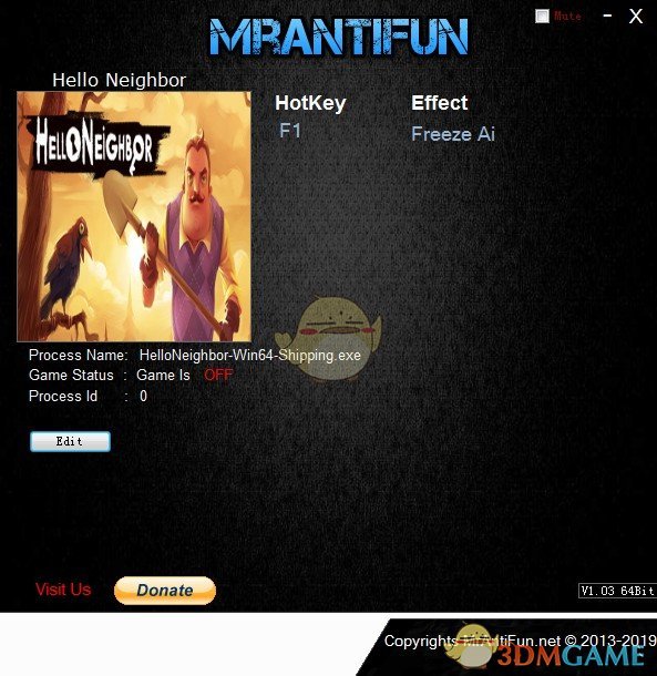 《你好邻居》v2019.05.19冻结AI修改器[MrAntiFun]