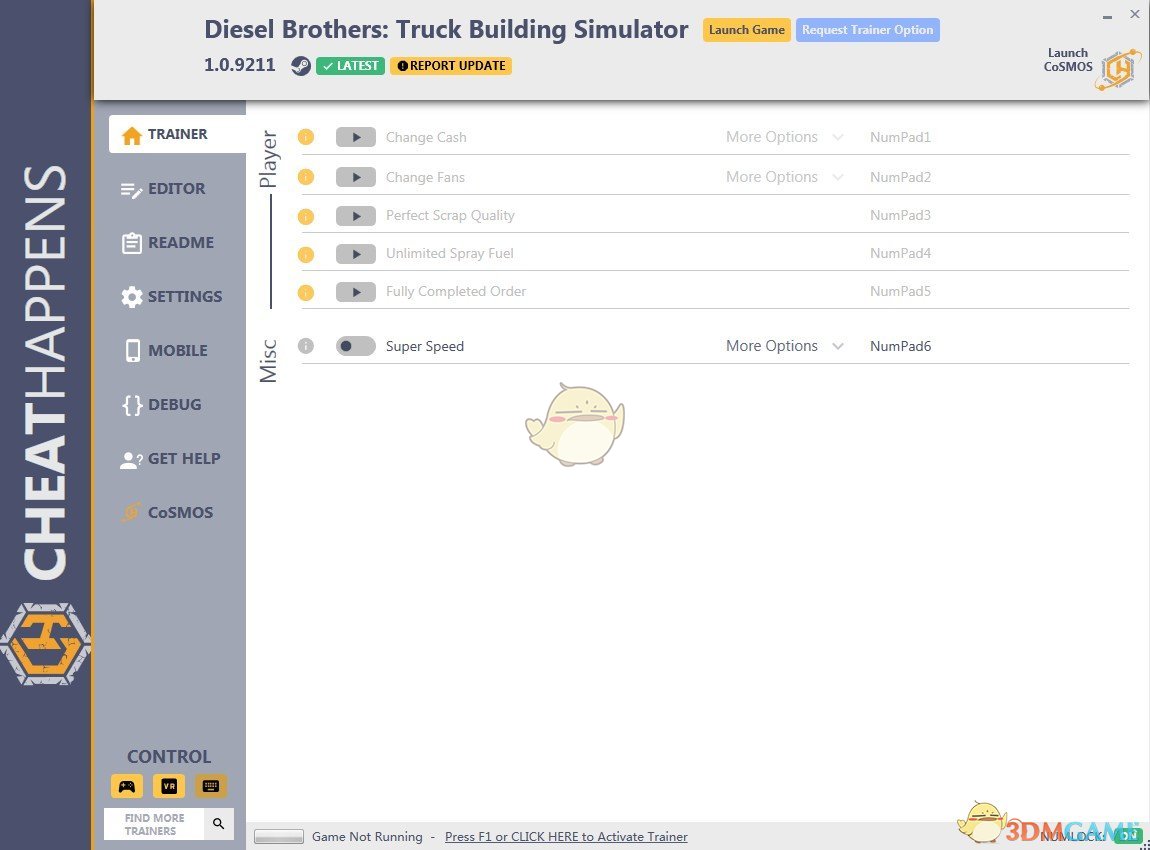 《柴油兄弟：卡车建造模拟》v1.0六项修改器[Cheat Happens]