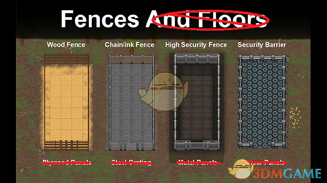 《边缘世界》多材质围栏v1.0 MOD