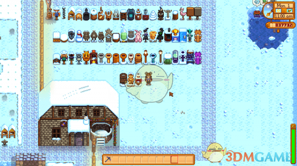 《星露谷物语》大雪覆盖的制造物MOD