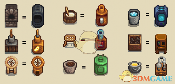 《星露谷物语》原始工匠机器外观包MOD