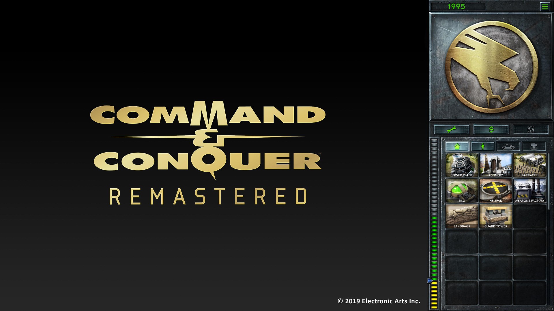 《命令与征服：重制版》侧边栏UI截图 更清晰直观