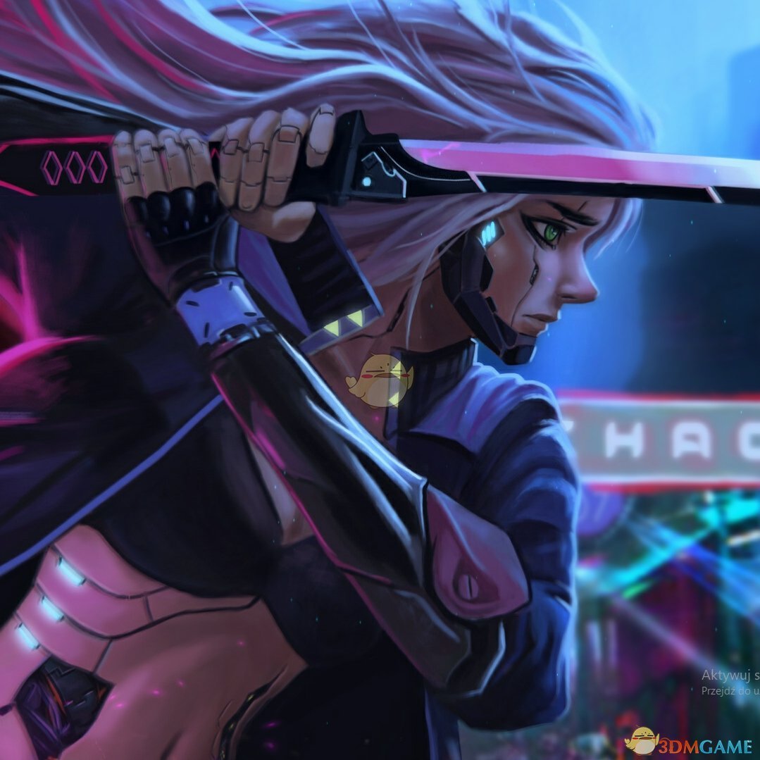 《Wallpaper Engine》赛博机械武士女孩壁纸