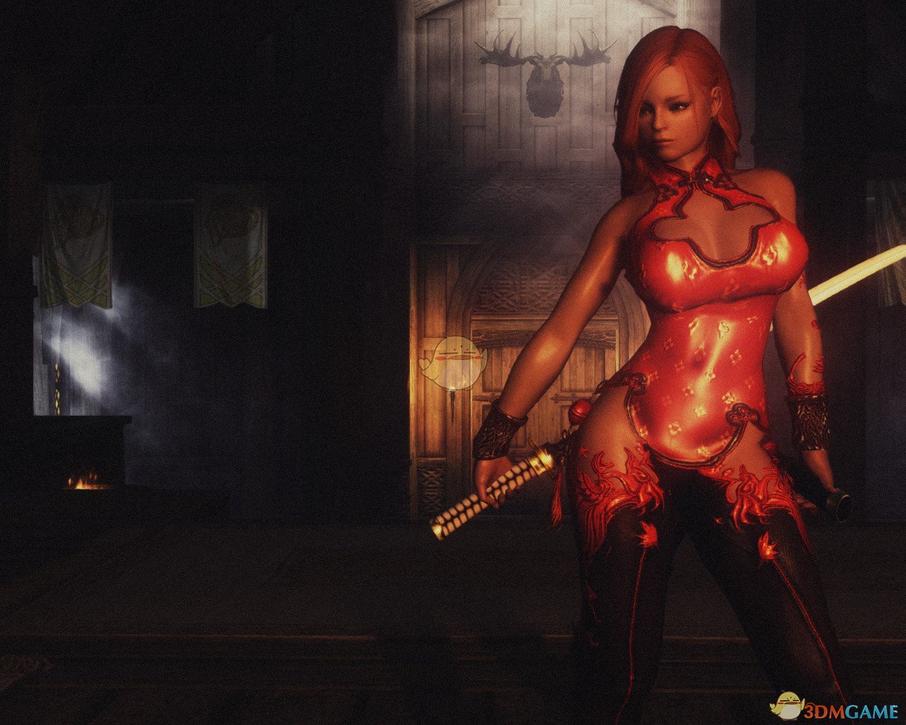 《上古卷轴5：天际》女性性感旗袍服装MOD