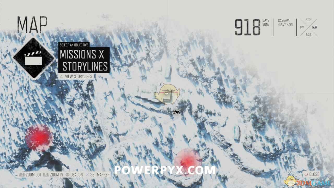 《往日不再》滑雪胜地手册位置一览