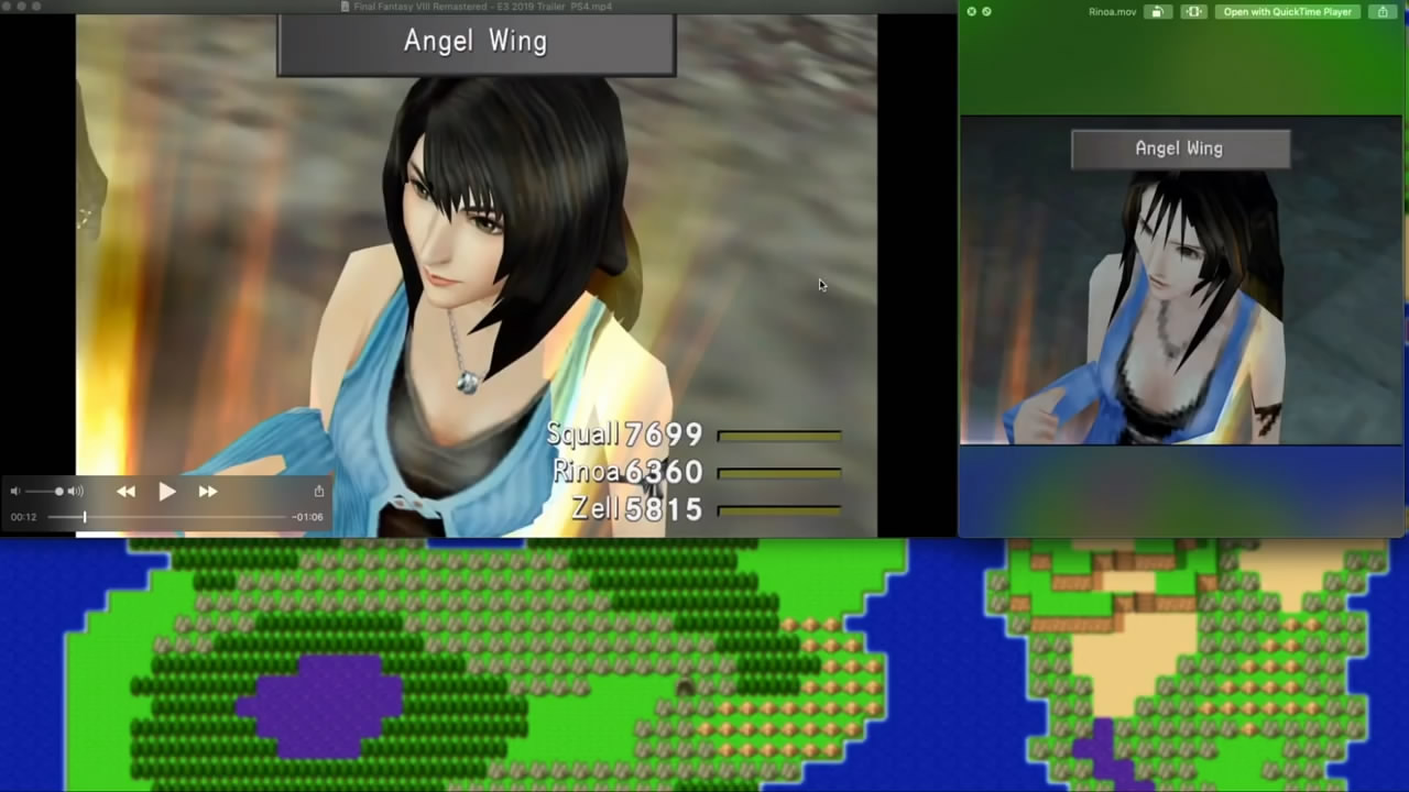 《最终幻想8》新旧版本对比视频 画面进化妹子更美丽