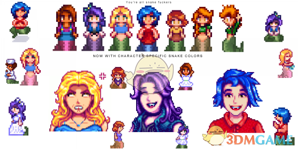 《星露谷物语》女性全部变为美杜莎MOD