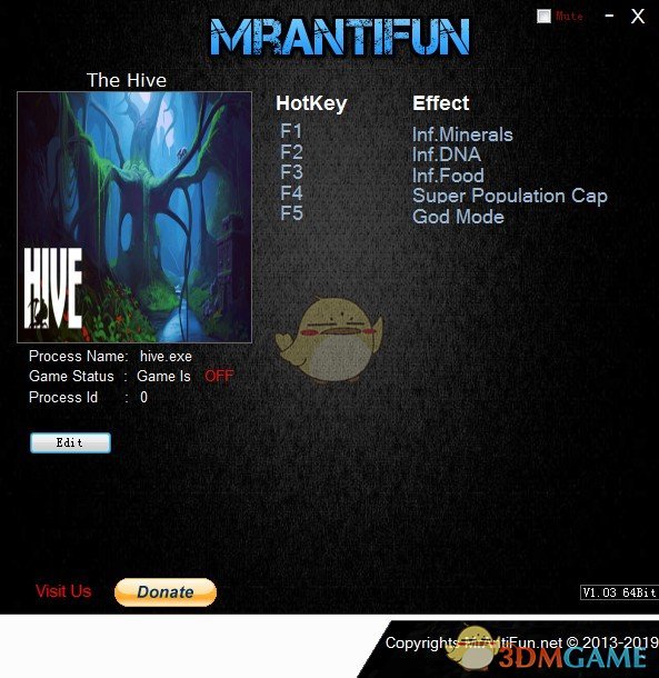 《蜂巢》v1.104五项修改器[MrAntiFun]