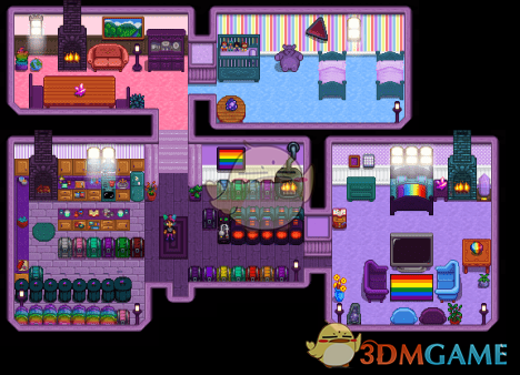 《星露谷物语》彩虹色的星露谷MOD