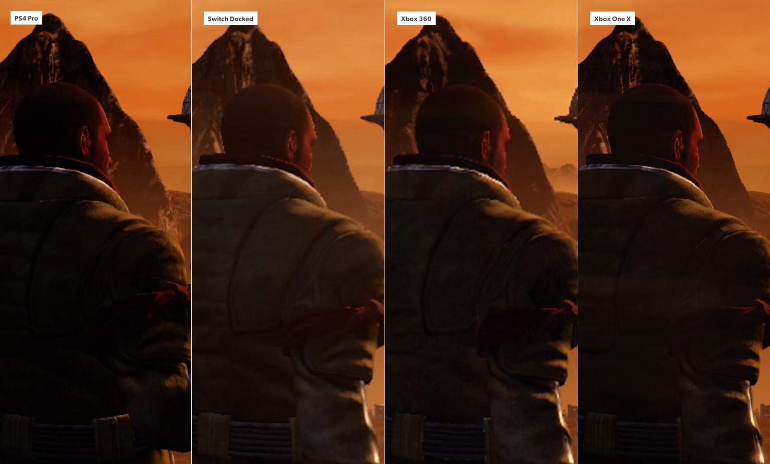DF《红色派系：游击战》各版本画质对比 NS可以一战