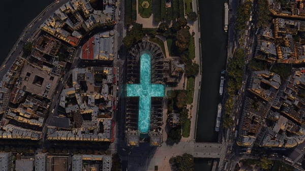 育碧都不敢这么想 设计师建议巴黎圣母院楼顶改造游泳池