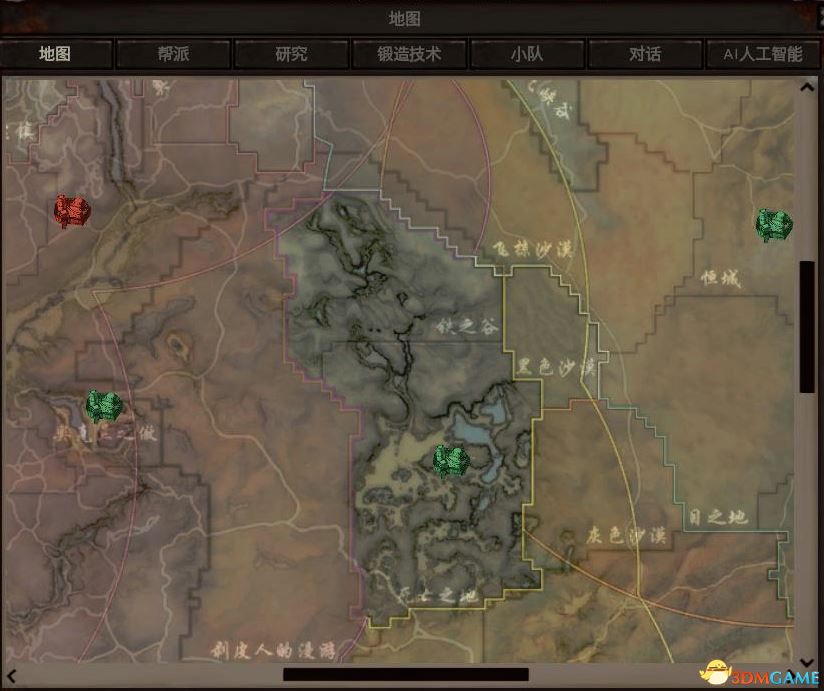 《剑士》中文汉化地名与派系领地范围地图MOD