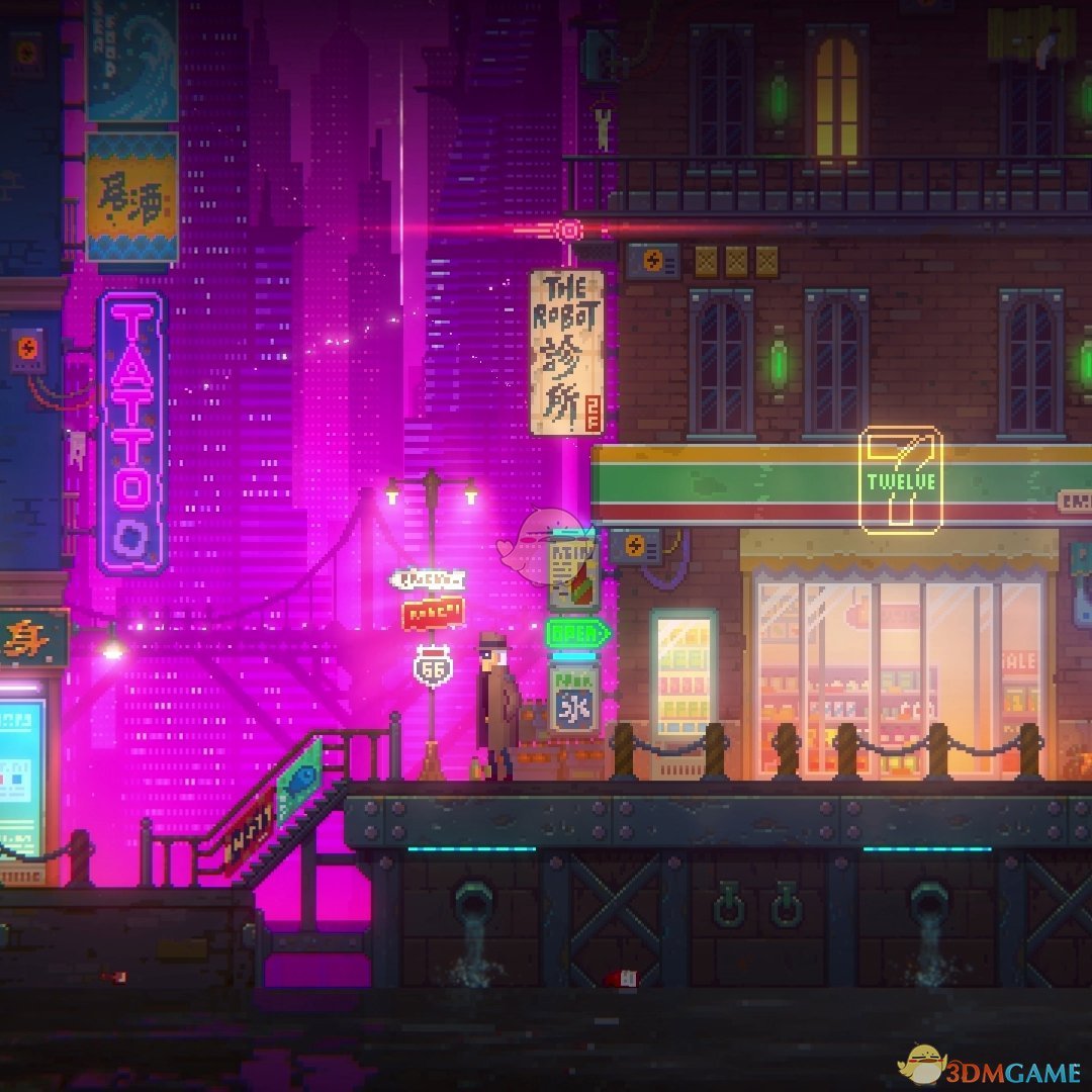 《Wallpaper Engine》迷雾侦探像素风动态壁纸