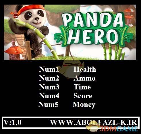 《熊猫英雄》v1.0五项修改器[Abolfazl]